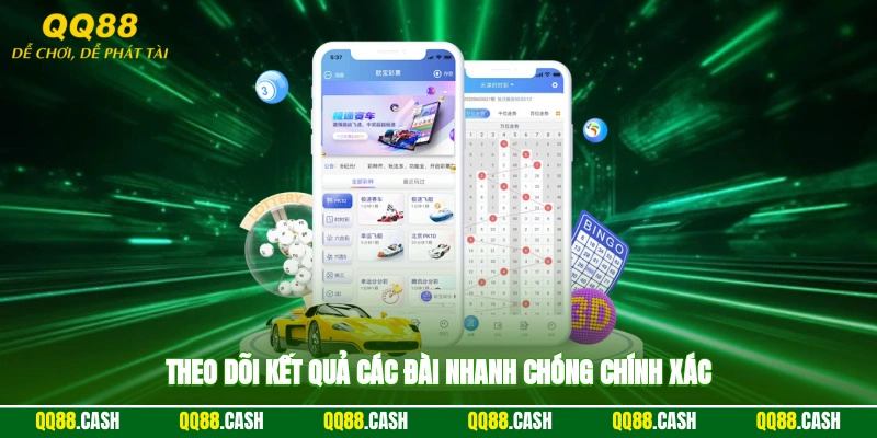 Theo dõi kết quả các đài nhanh chóng, chính xác